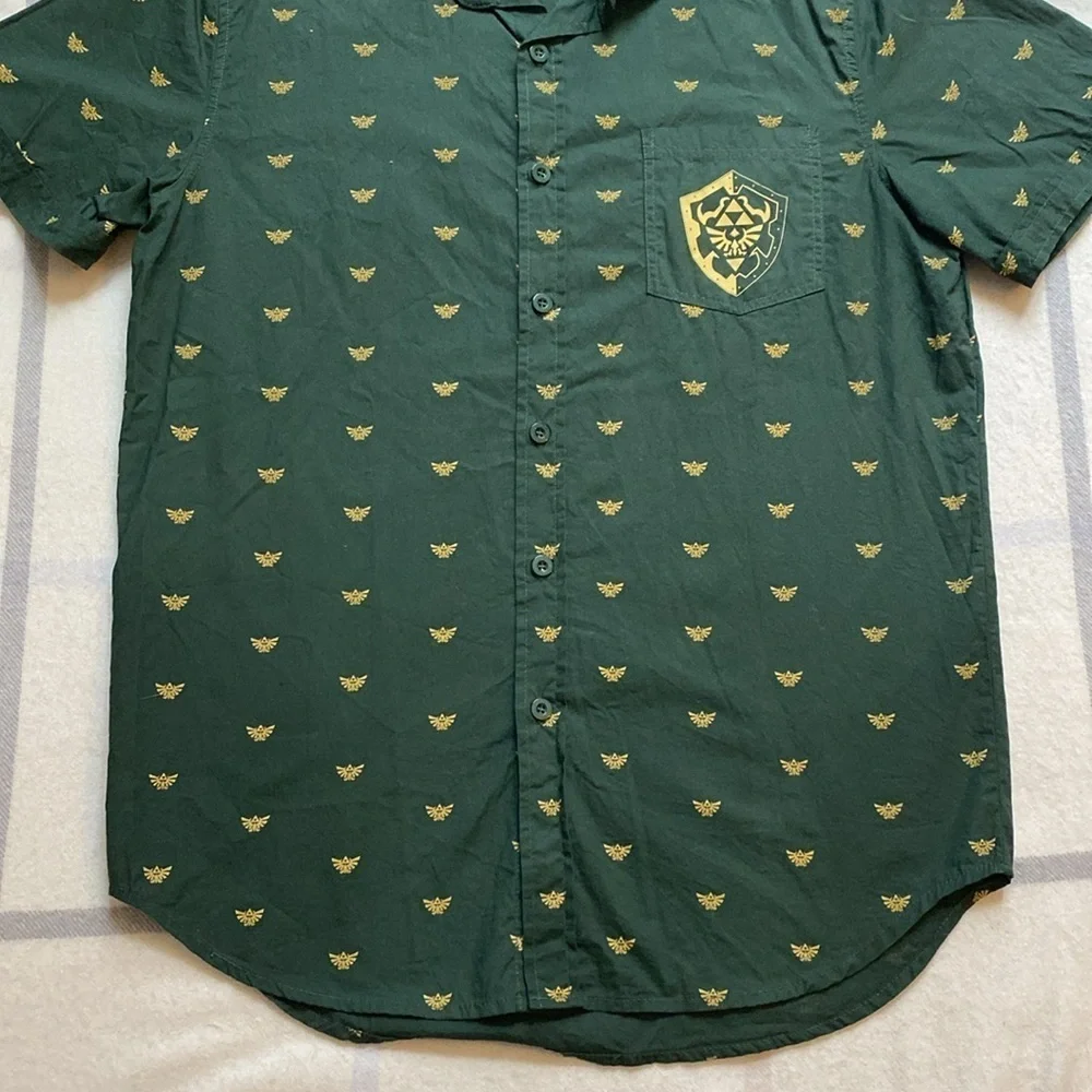 The Legend of Zelda Green Short Sleeve Men's Shirt Size Small - Picture 6 of 9